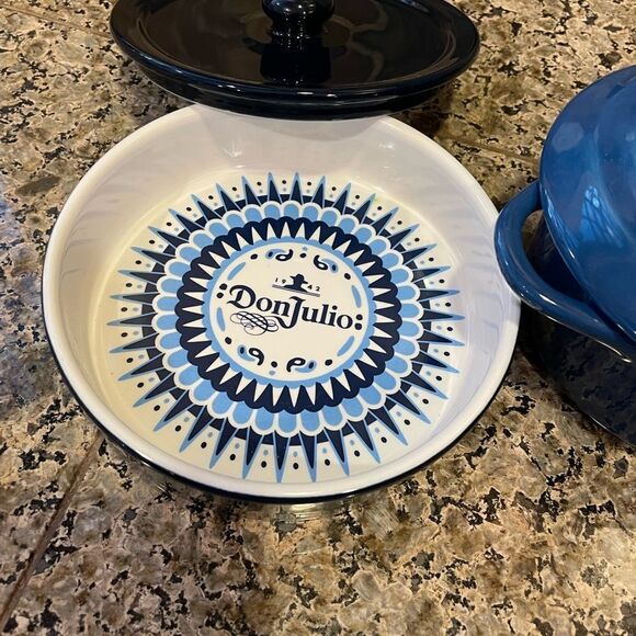 Don Julio Serving Dish Creative Co-op Blue Baking Dish - Picture 16 of 16